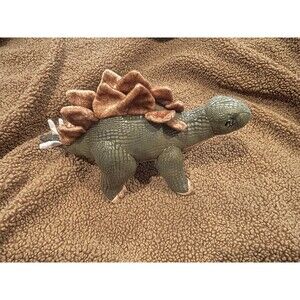 Aurora World Stegosaurus Dinosaur Plush Green Textured Scales Vintage Flawless